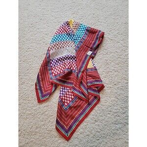 Vintage Kenzo Multicolored Silk Scarf Japan 26x26